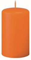Stumpenkerzen  Madarin Orange, 150 x 80 mm, 8 Stück