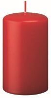 Stumpenkerzen  Rot, 80 x 40 mm, 36 Stück
