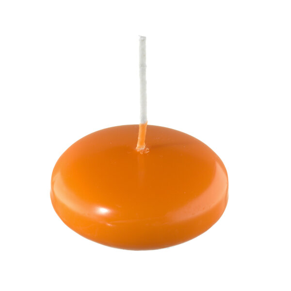 Schwimmkerzen Mandarin Orange 26 x Ø 42 mm, 40 Stück