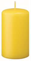 Stumpenkerzen Zitrone Gelb 150 x Ø 70 mm, 12...